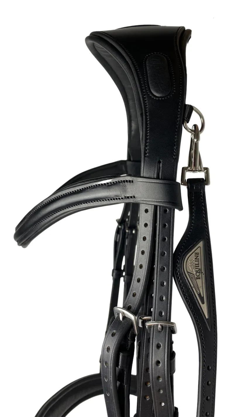 Equiline Double Weymouth Bridle Black -3